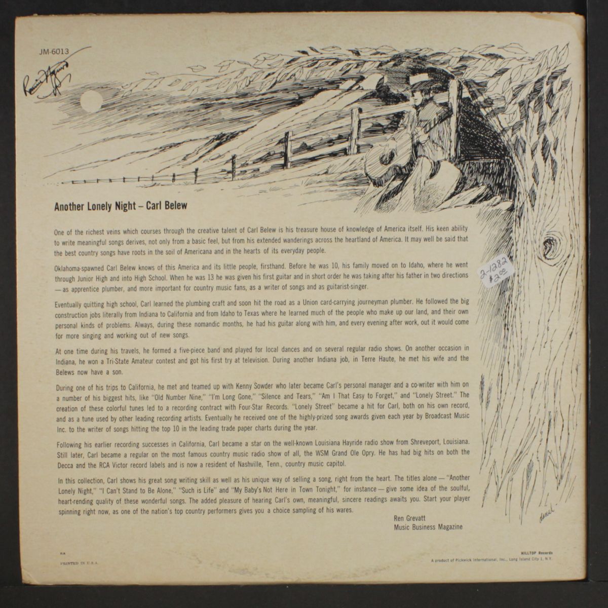 another lonely night by CARL BELEW