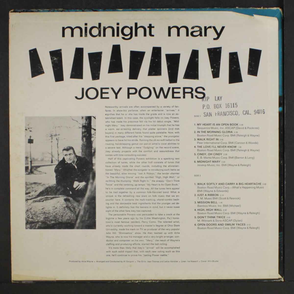 midnight mary by JOEY POWERS