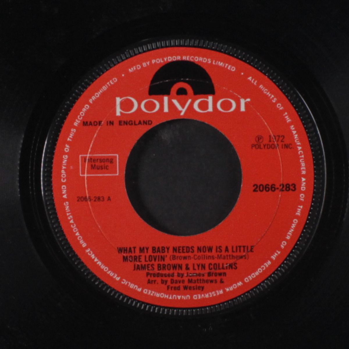 what my baby needs now is a little more / this guy (girl's in love wi) by JAMES BROWN & LYN COLLINS