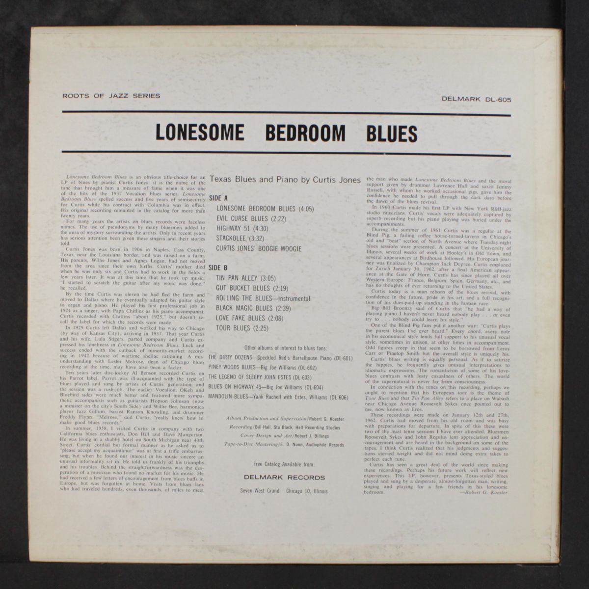 lonesome bedroom blues by CURTIS JONES