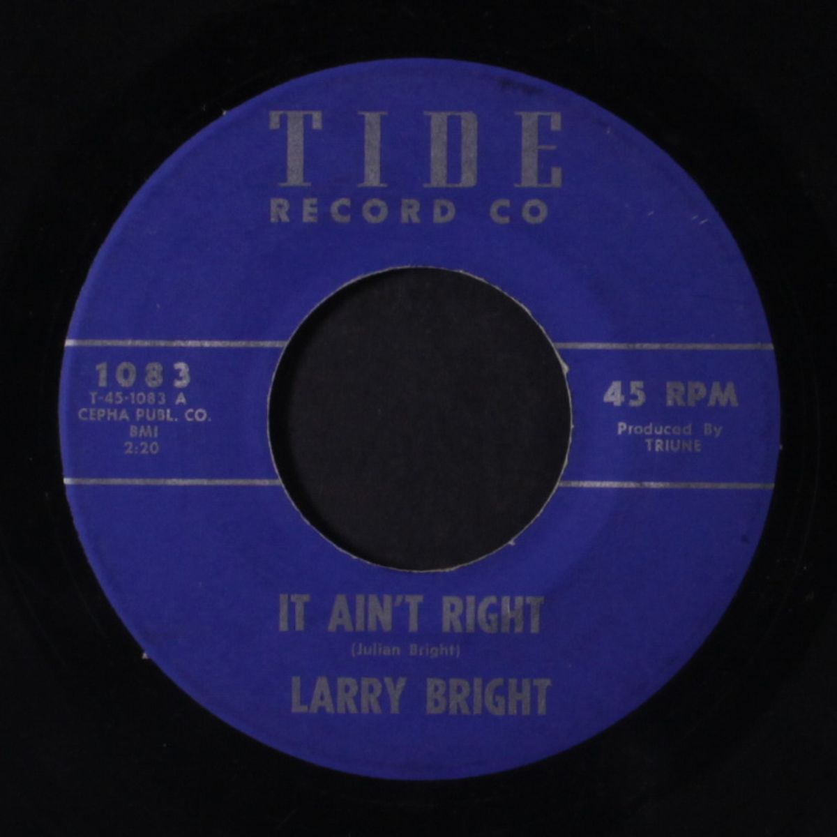 please give your love / it ain't right by LARRY BRIGHT