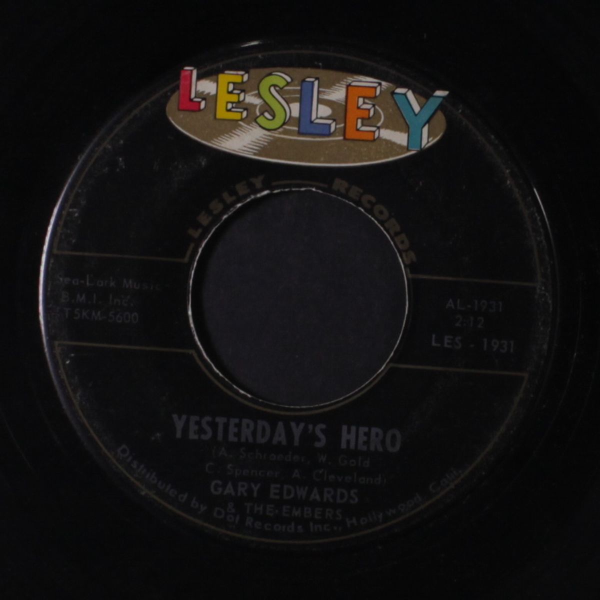 hitch hike / yesterday's hero by GARY EDWARDS & EMBERS
