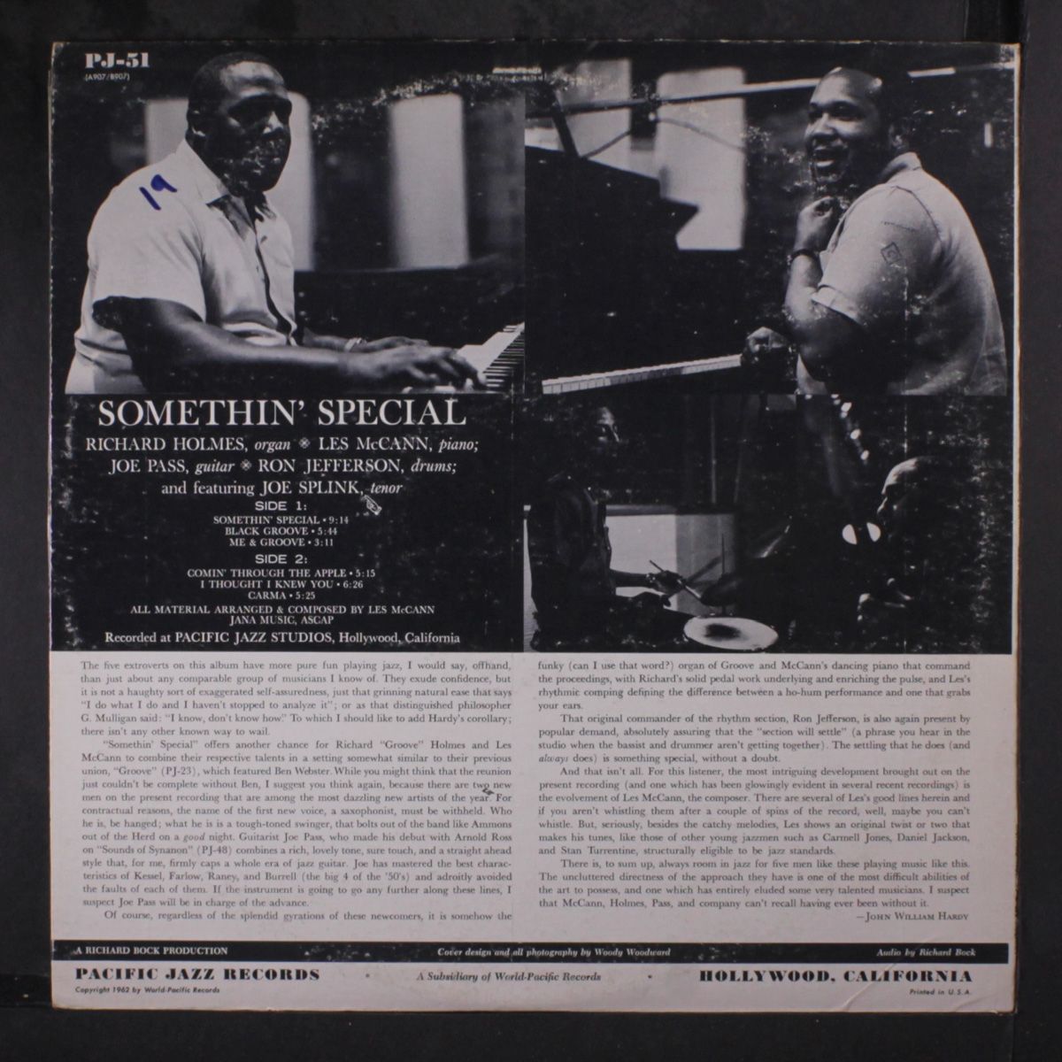 somethin' special by RICHARD 'GROOVE' HOLMES