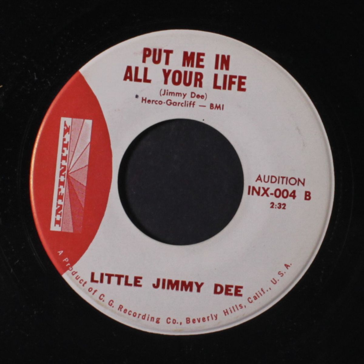 the one for me / all your life by LITTLE JIMMY DEE