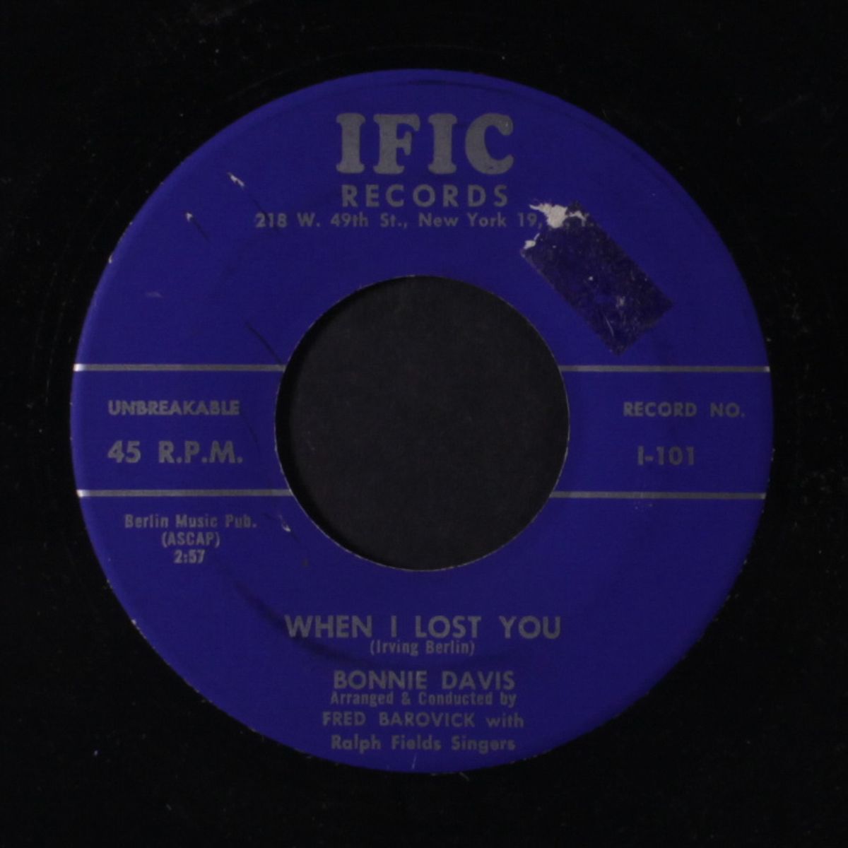 your nobody till somebody loves you / when i lost you by BONNIE DAVIS