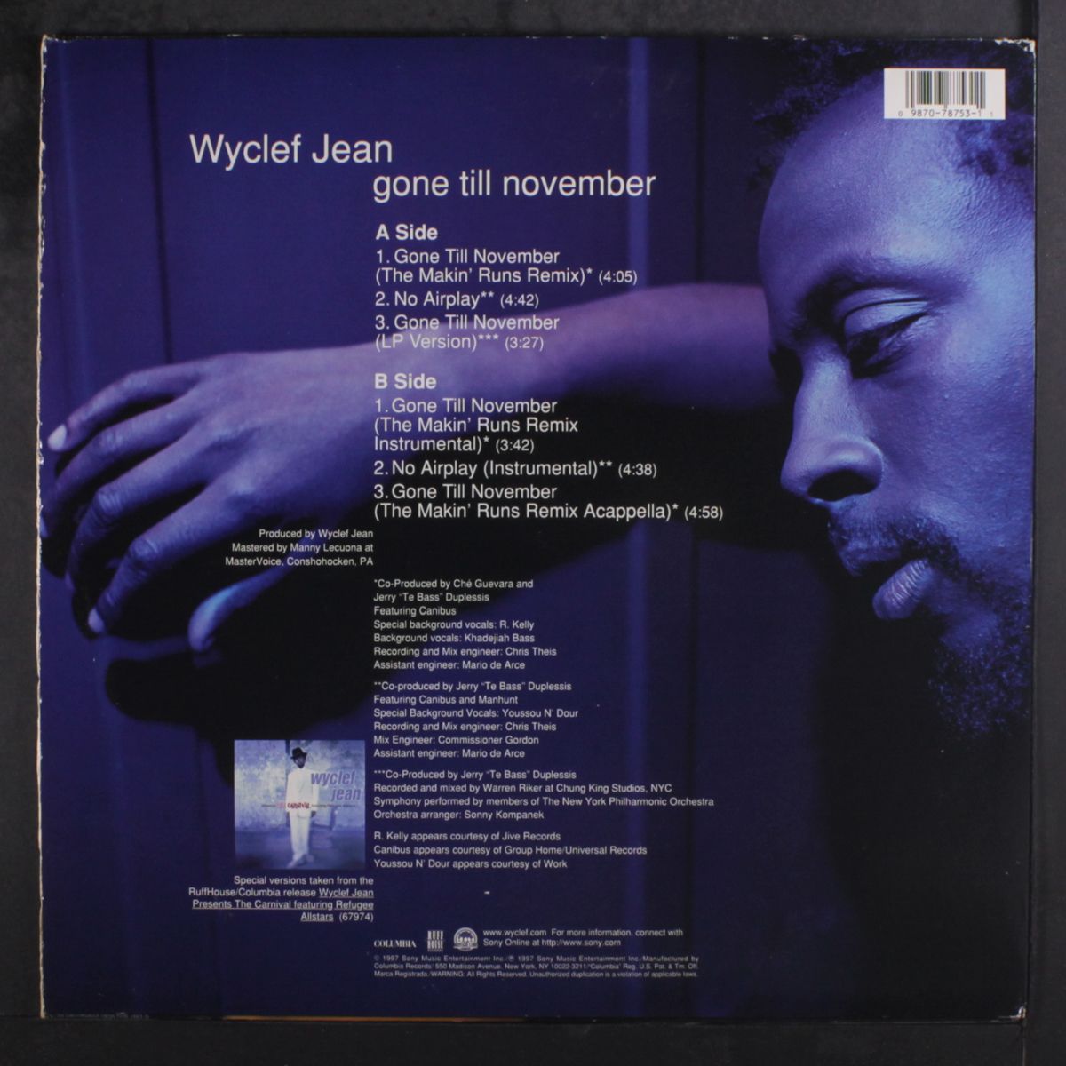 gone till november (makin' runs remix) by WYCLEF JEAN