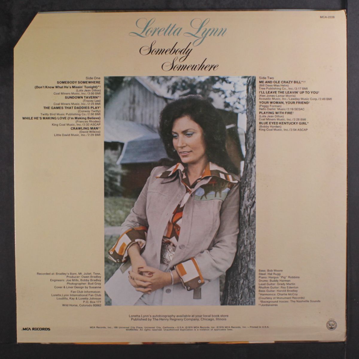somebody somewhere by LORETTA LYNN