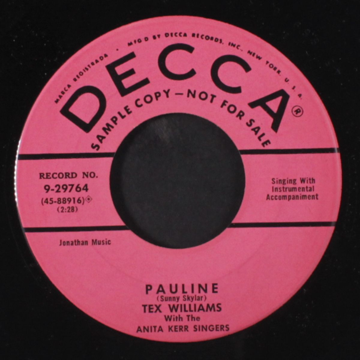 new nine pound hammer / pauline by TEX WILLIAMS
