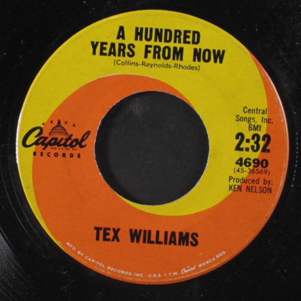 how do you lie to a heart / a hundred years from now by TEX WILLIAMS