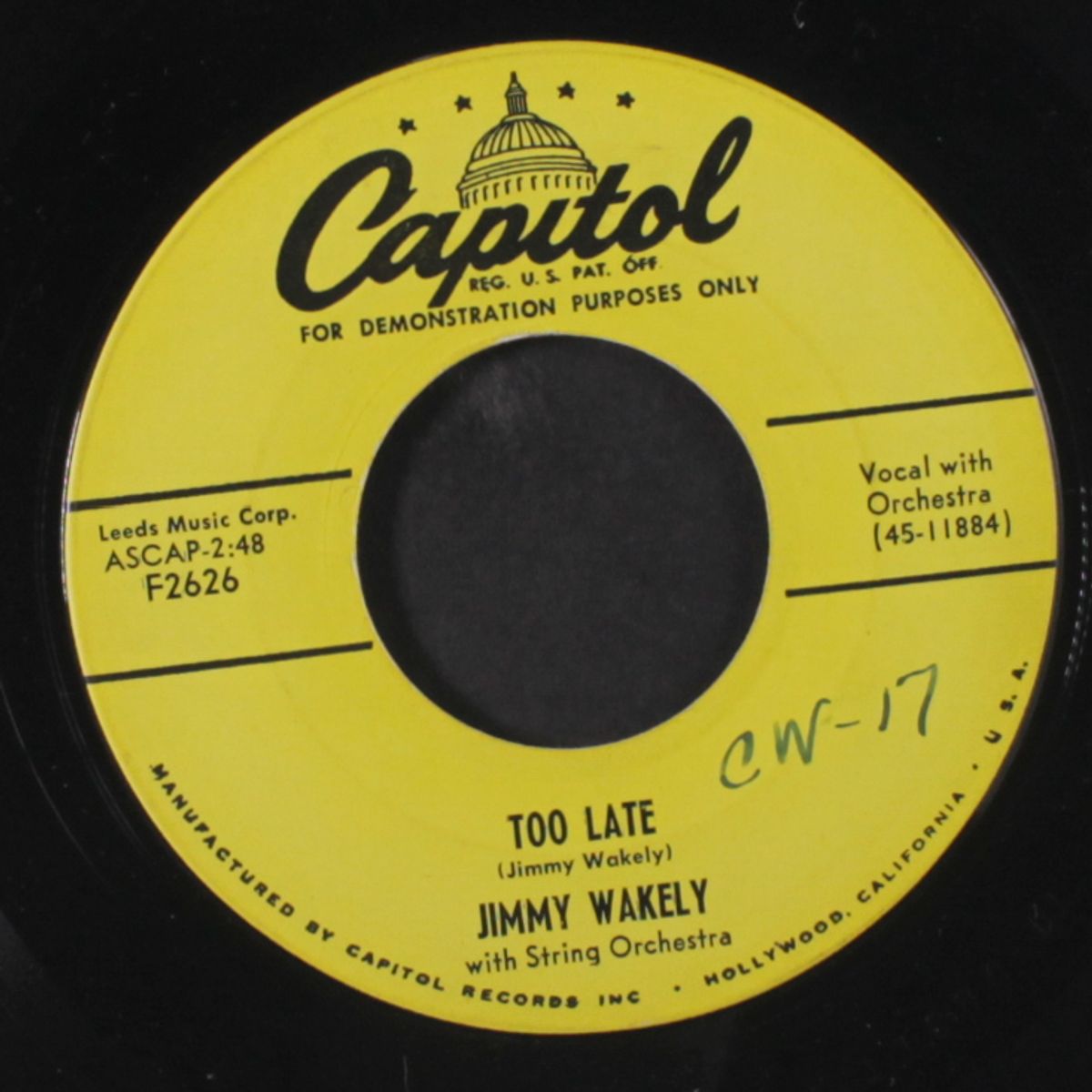 pride / too late by JIMMY WAKELY
