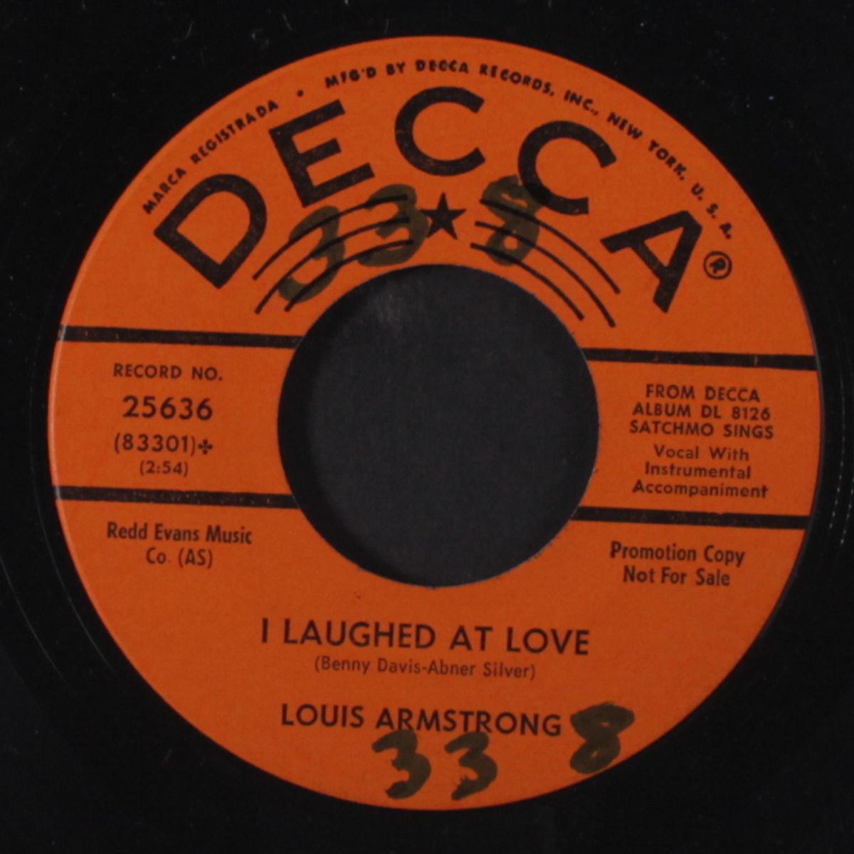 sincerely / i laughed at love by LOUIS ARMSTRONG