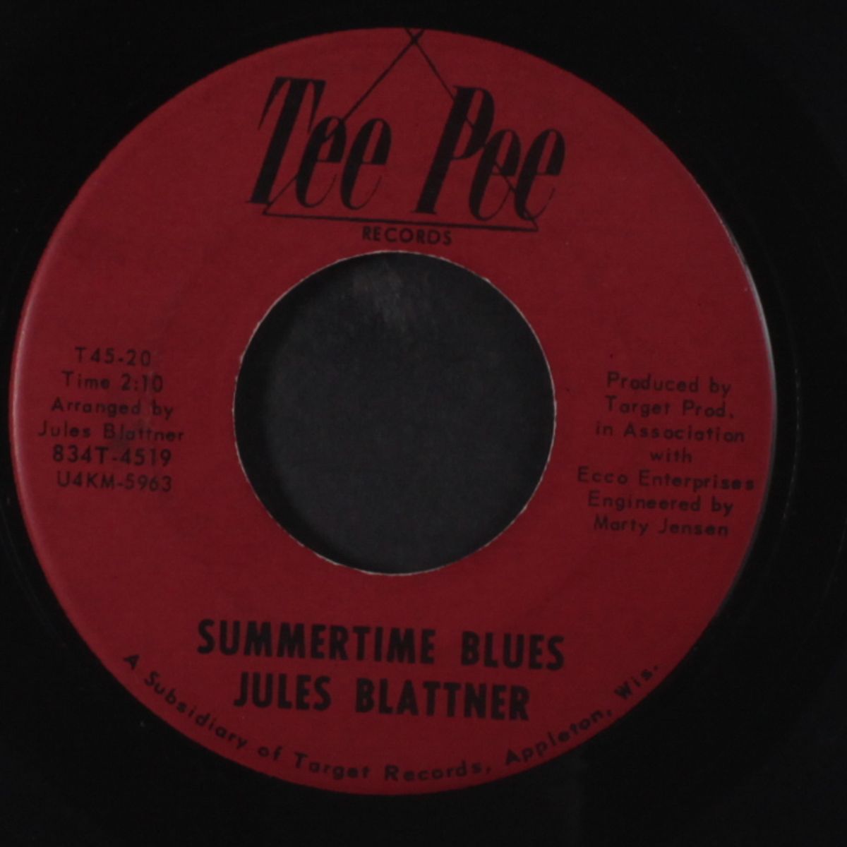 pledging my love / summertime blues by JULES BLATTNER
