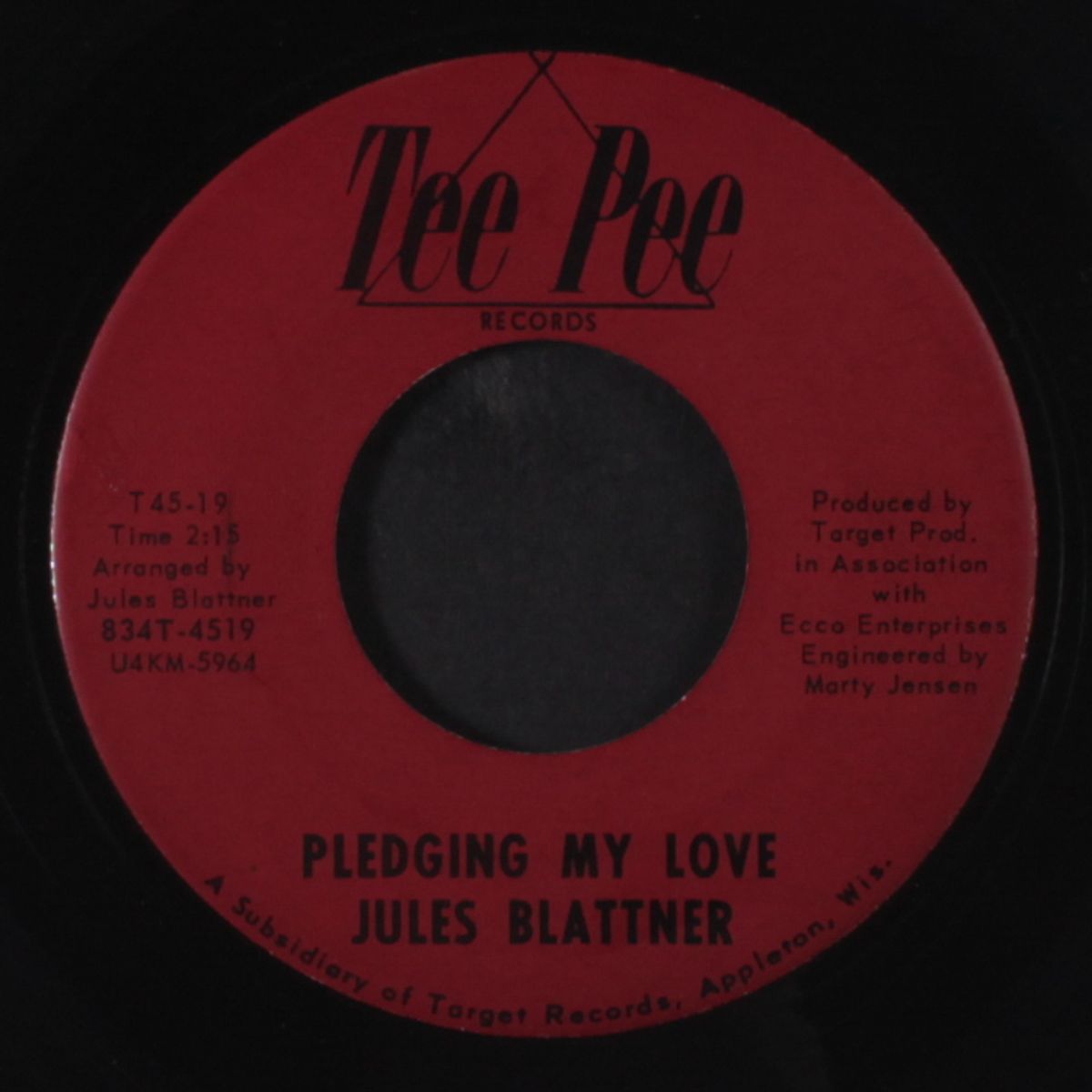 pledging my love / summertime blues by JULES BLATTNER