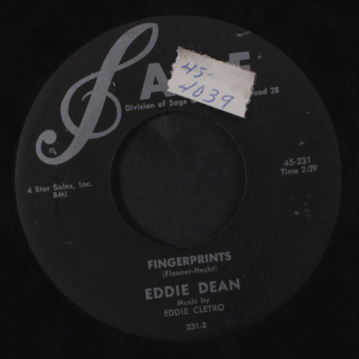 walkin' after midnight / fingerprints by EDDIE DEAN