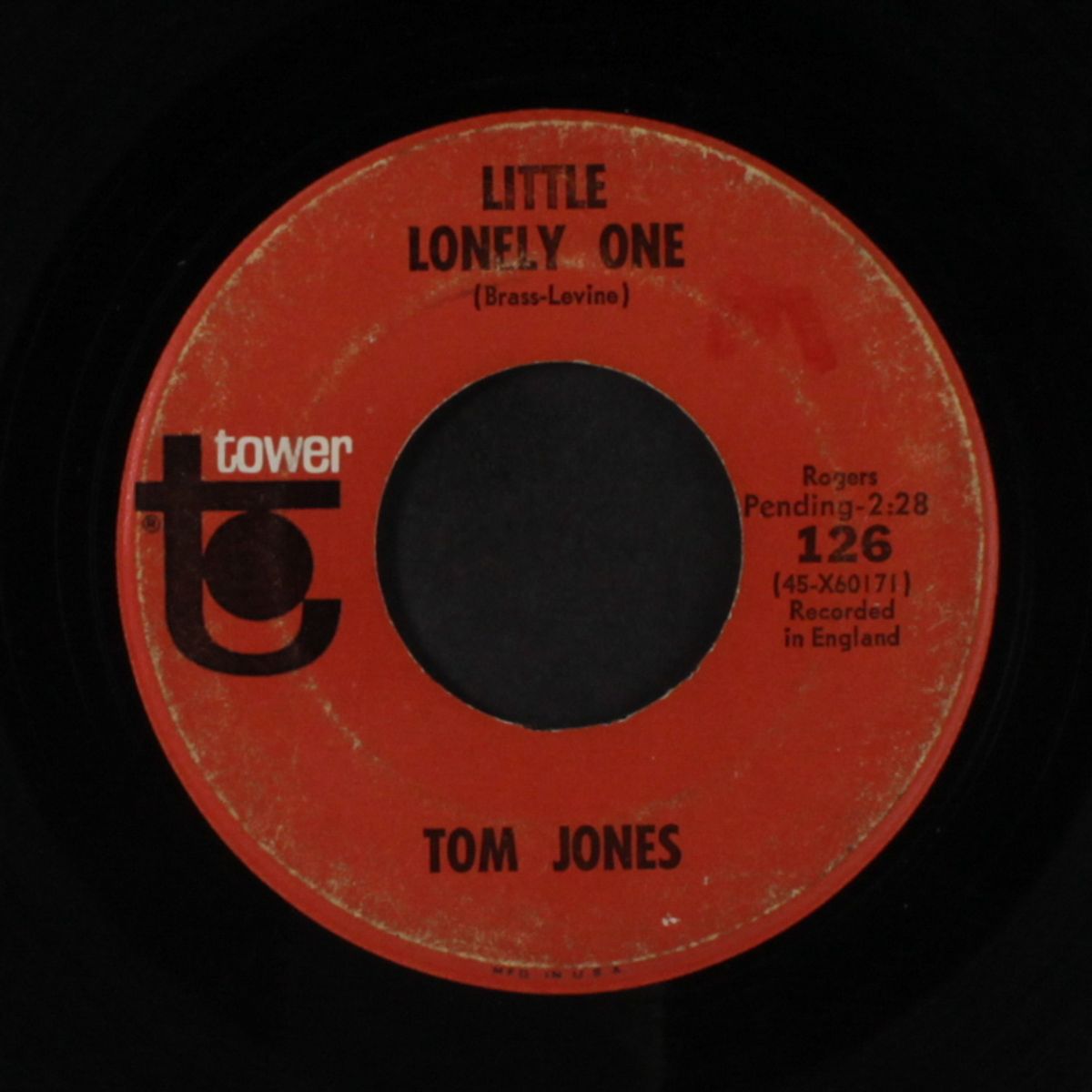 little lonely one / that's what we'll all do by TOM JONES