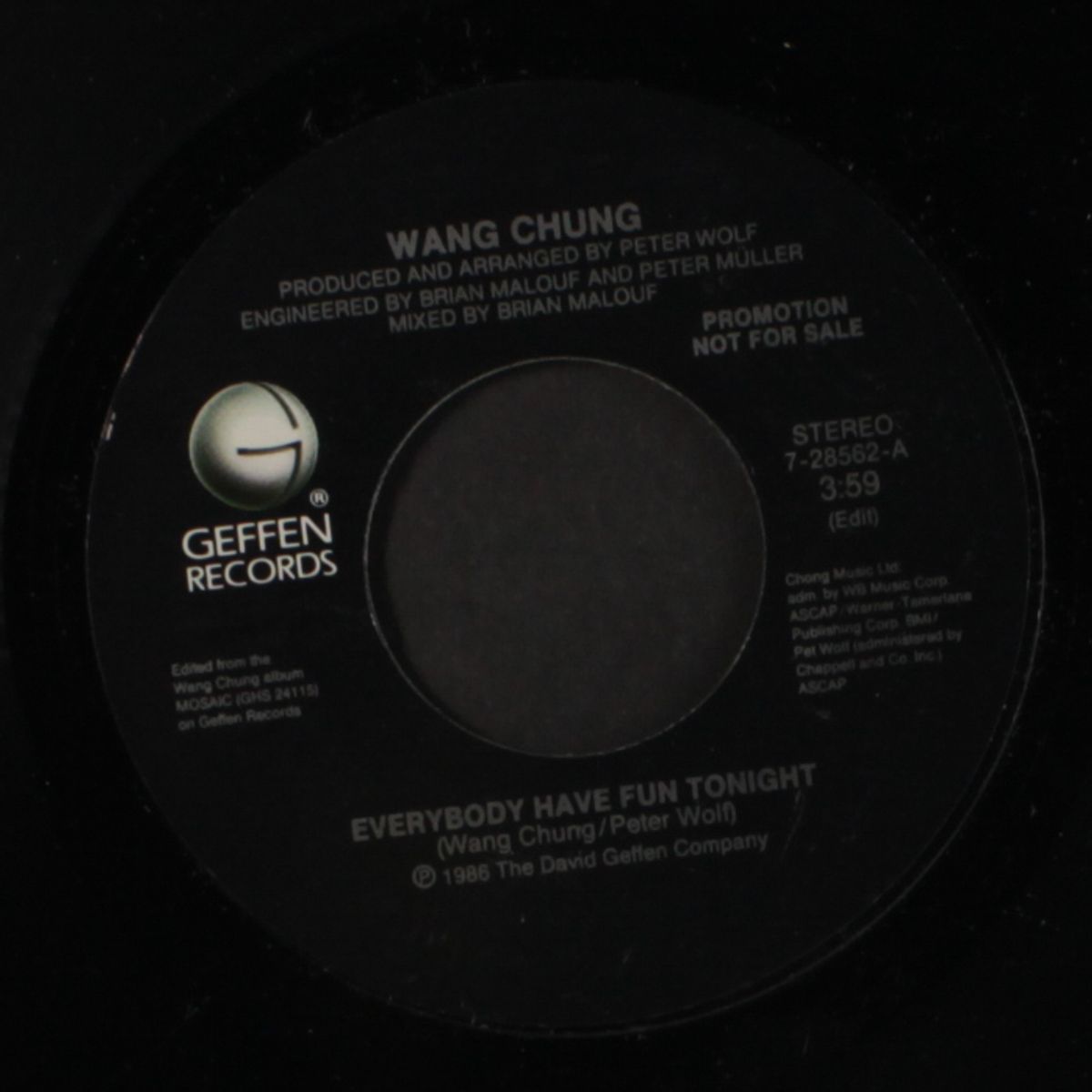 everybody have fun tonight / same by WANG CHUNG