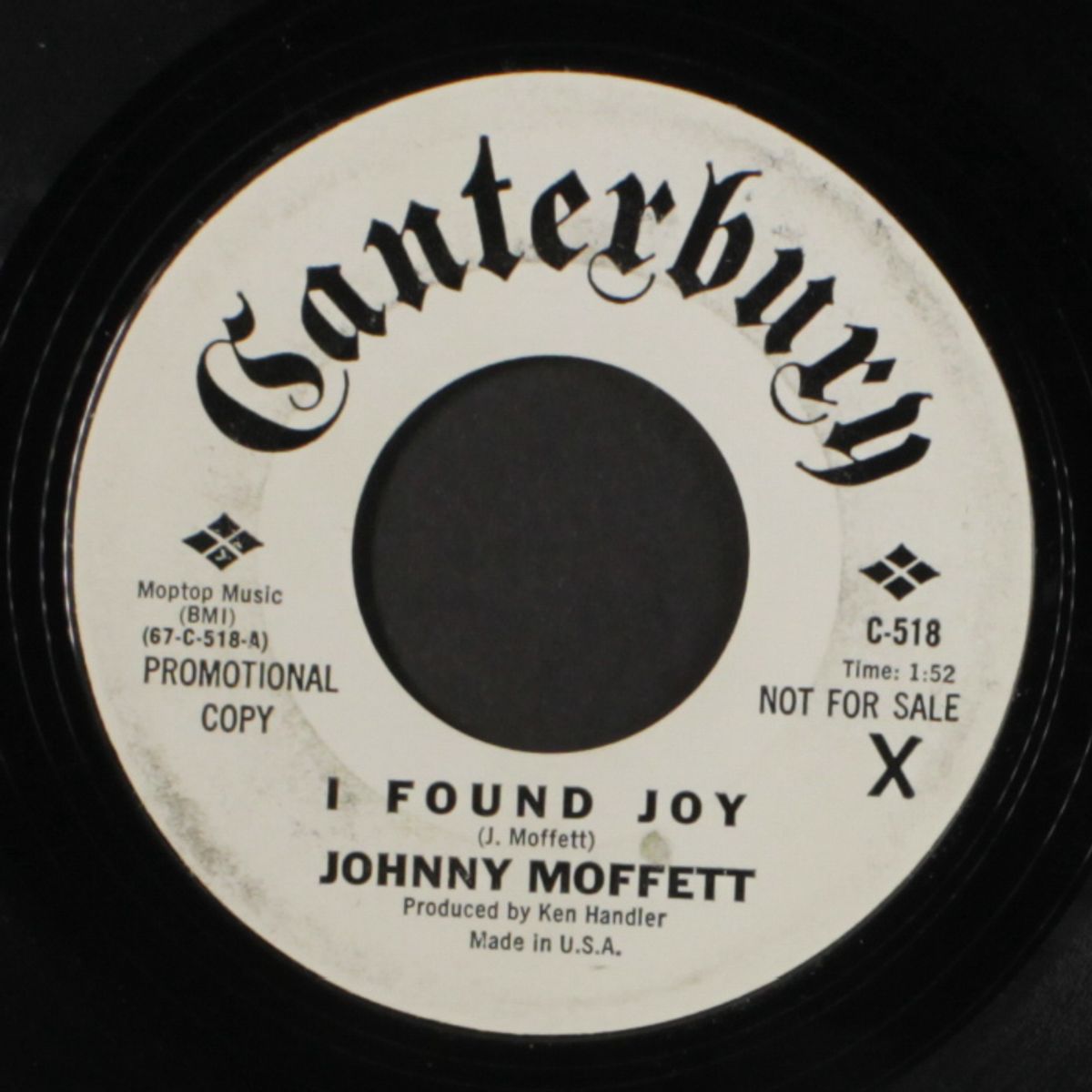 i found joy / send her home to me by JOHNNY MOFFETT