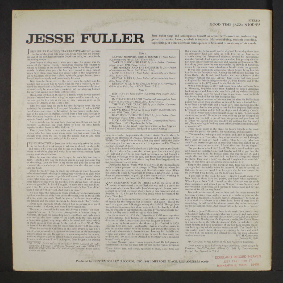 the lone cat by JESSE FULLER