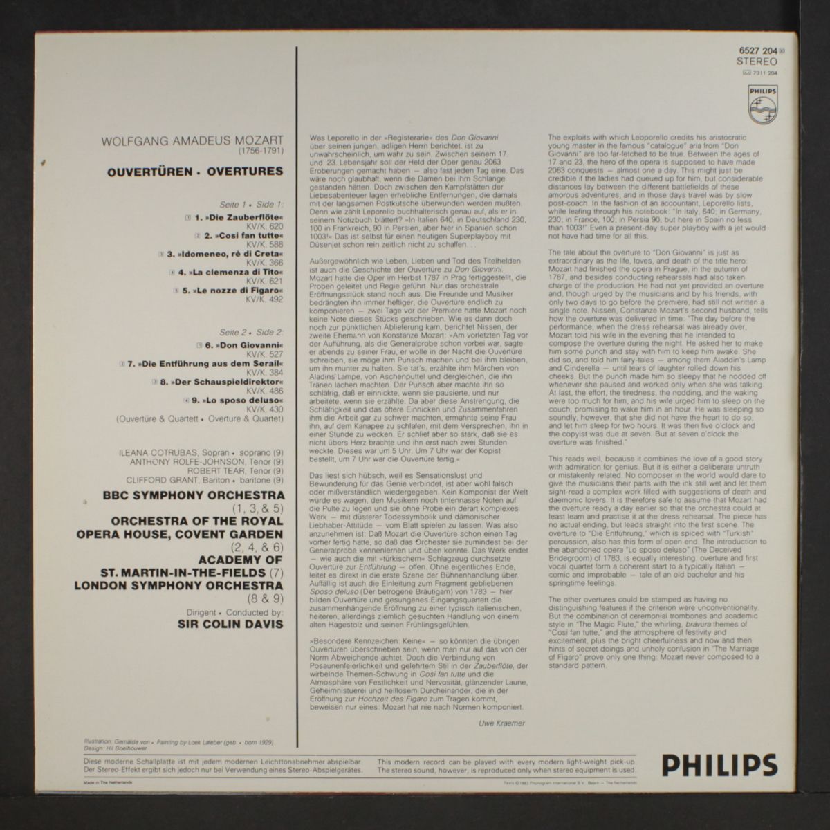 mozart: overtures by COLIN DAVIS