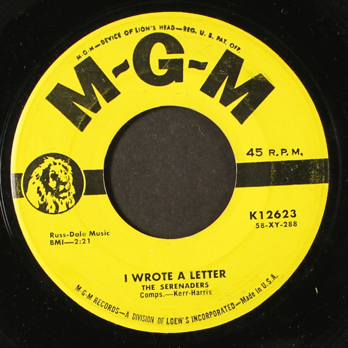 i wrote a letter / never let me go by SERENADERS