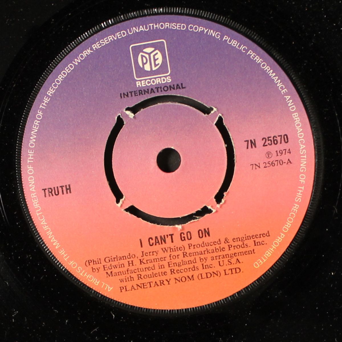 i can't go on / whatcha gonna do when i'm gone by TRUTH