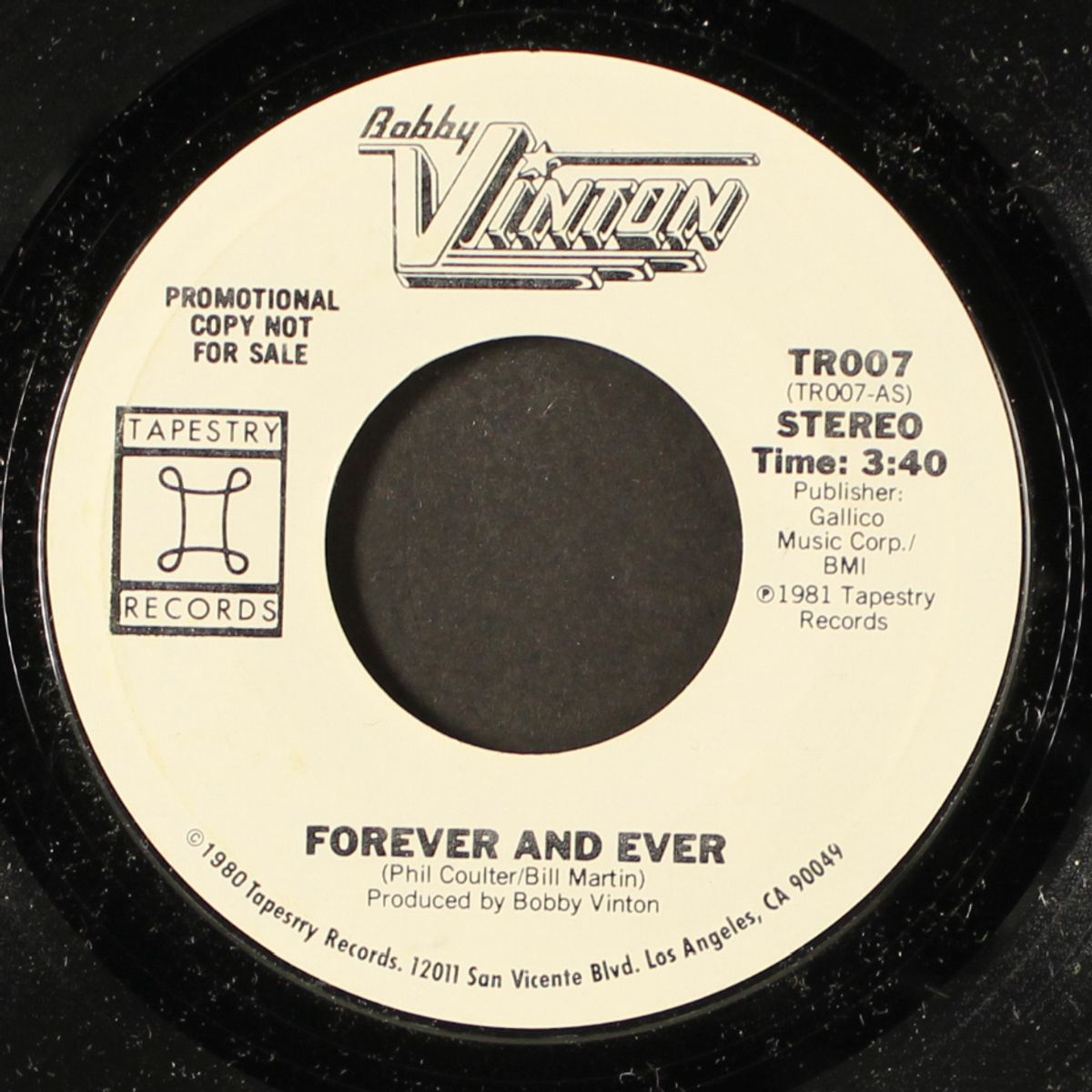 forever & ever by BOBBY VINTON