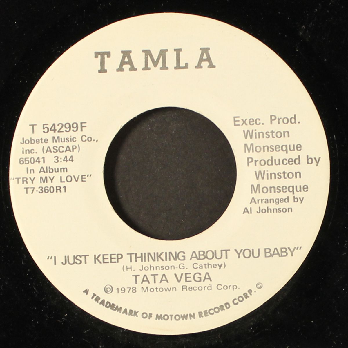 i just keep thinking about you baby / same by TATA VEGA