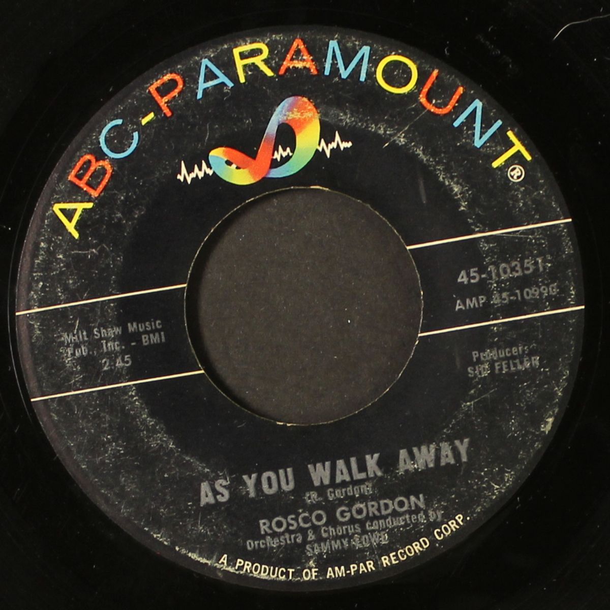 as you walk away / a girl to love by ROSCO GORDON
