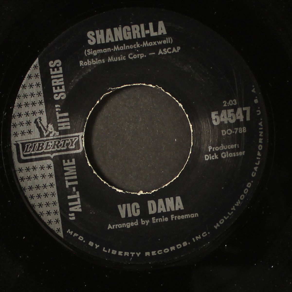 red roses for a blue lady / shangri-la by VIC DANA