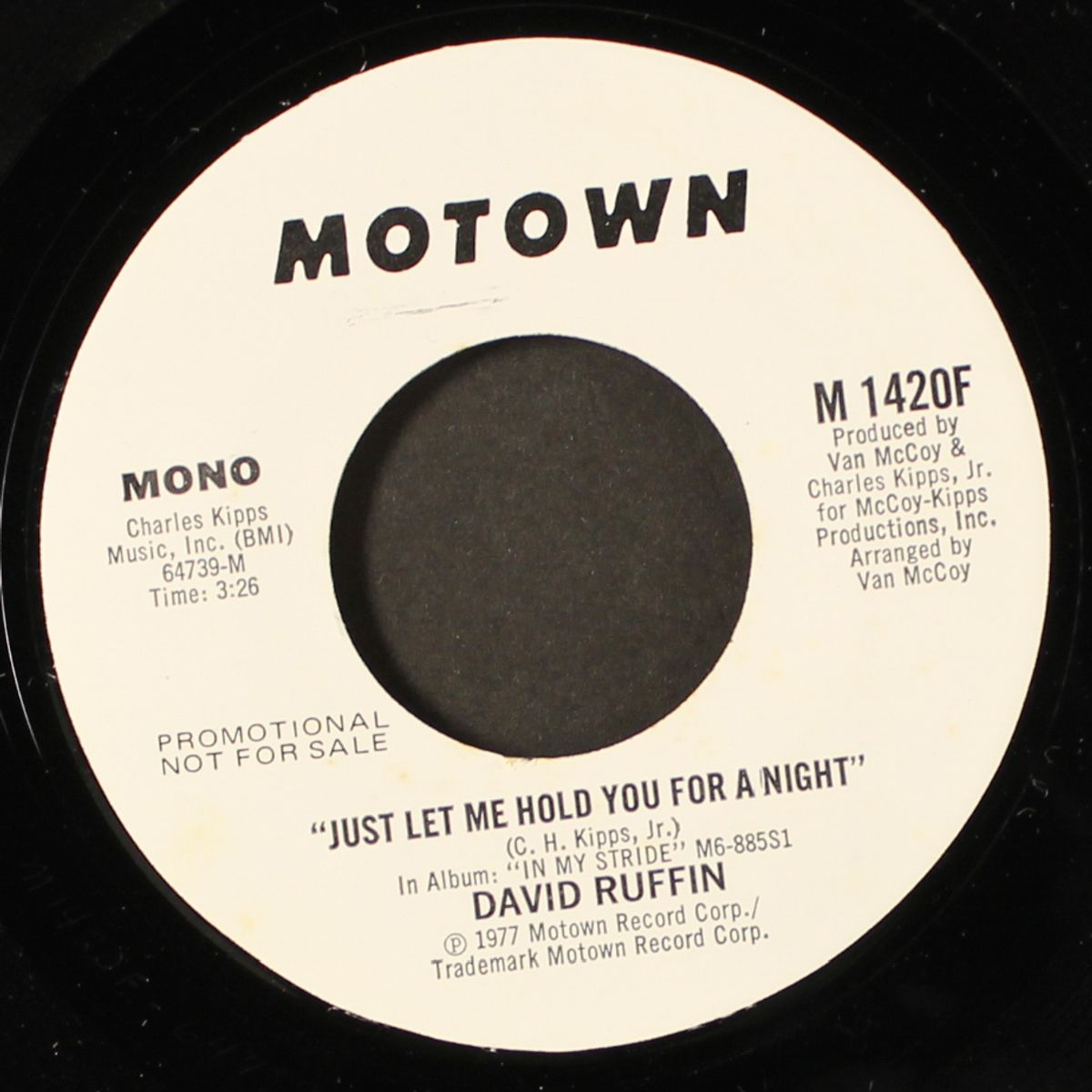 just let me hold you for a night / mono by DAVID RUFFIN