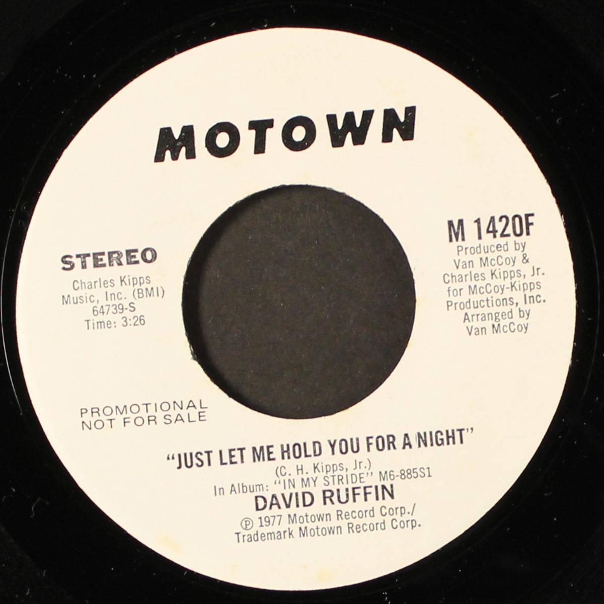 just let me hold you for a night / mono by DAVID RUFFIN