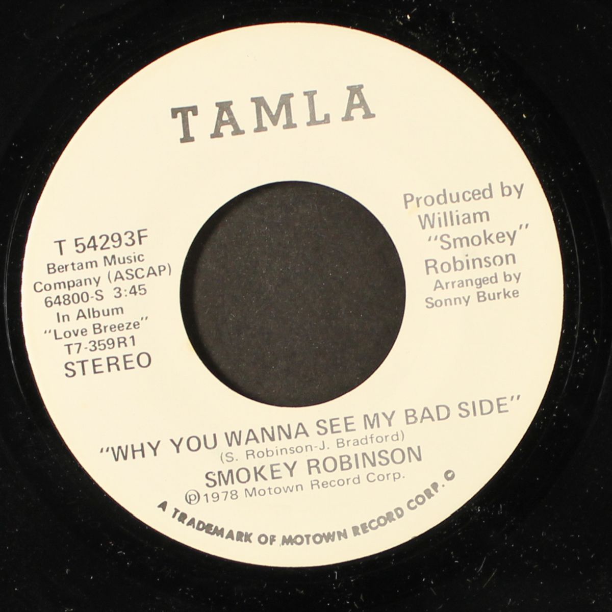 why you wanna see my bad side / mono by SMOKEY ROBINSON