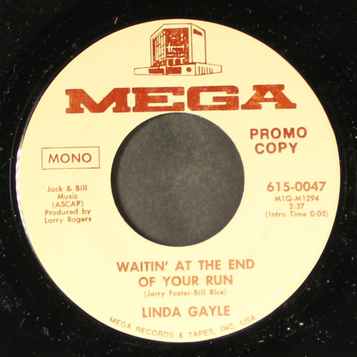 waitin' at the end of your run / mono by LINDA GAYLE