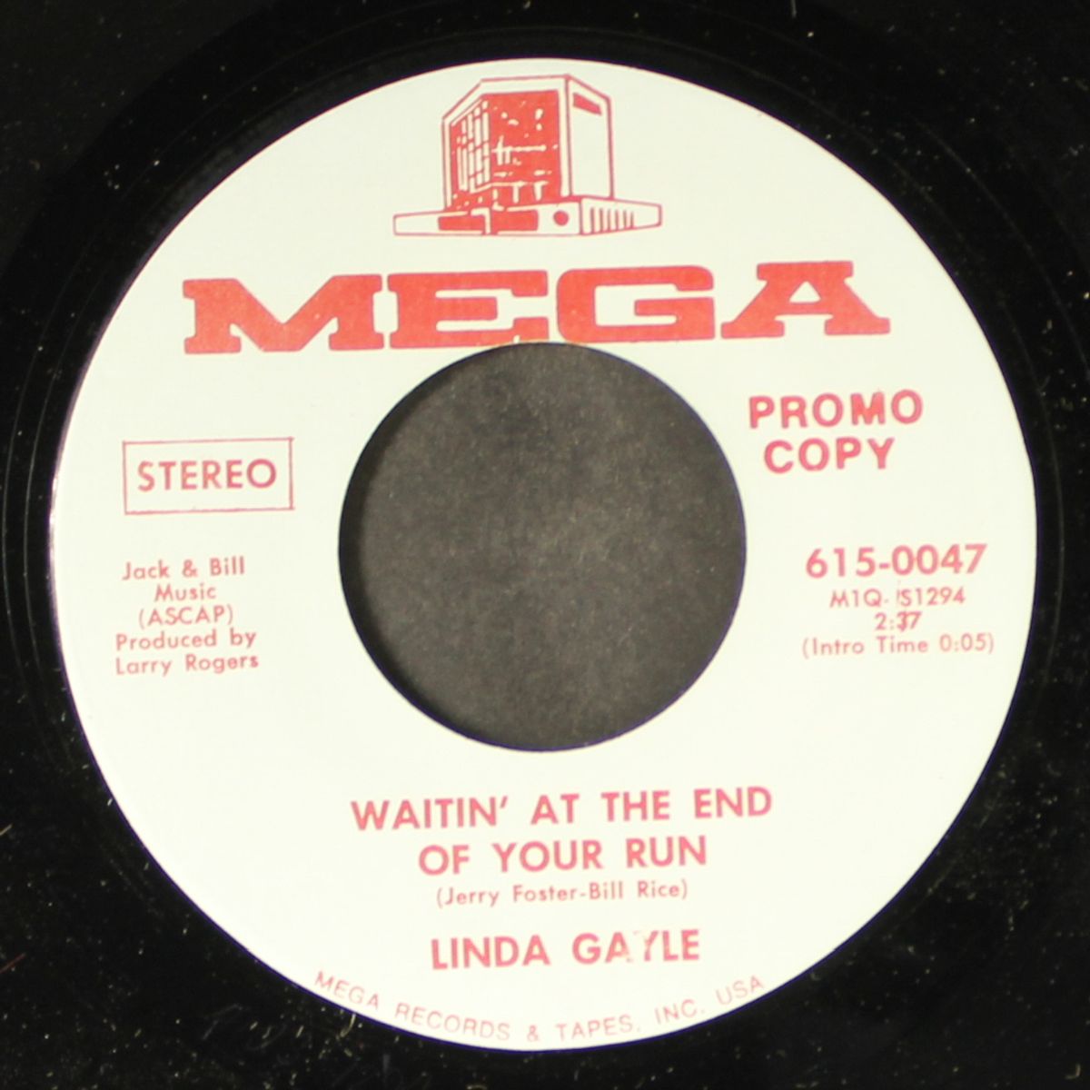 waitin' at the end of your run / mono by LINDA GAYLE