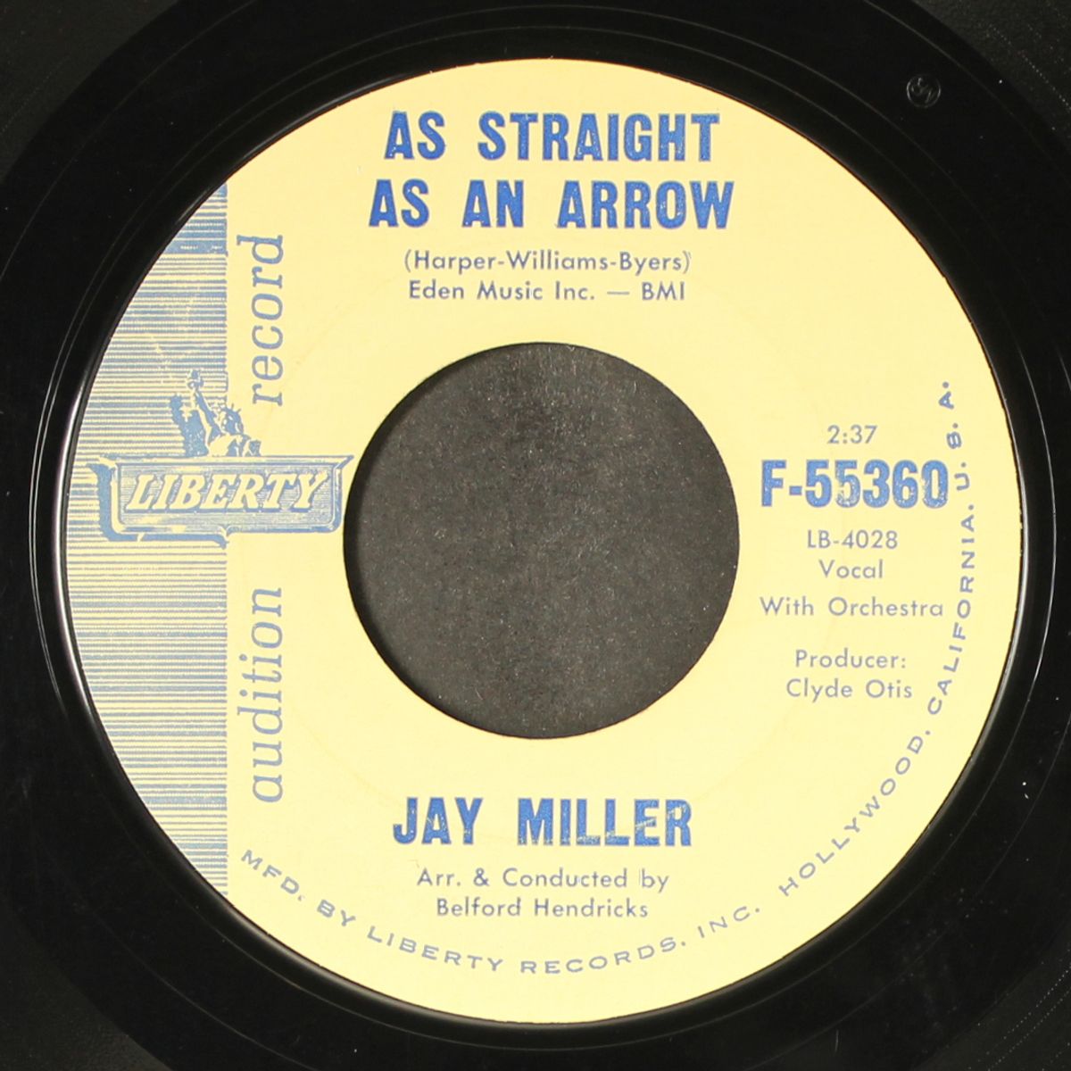 as straight as an arrow / everything will be alright by JAY MILLER