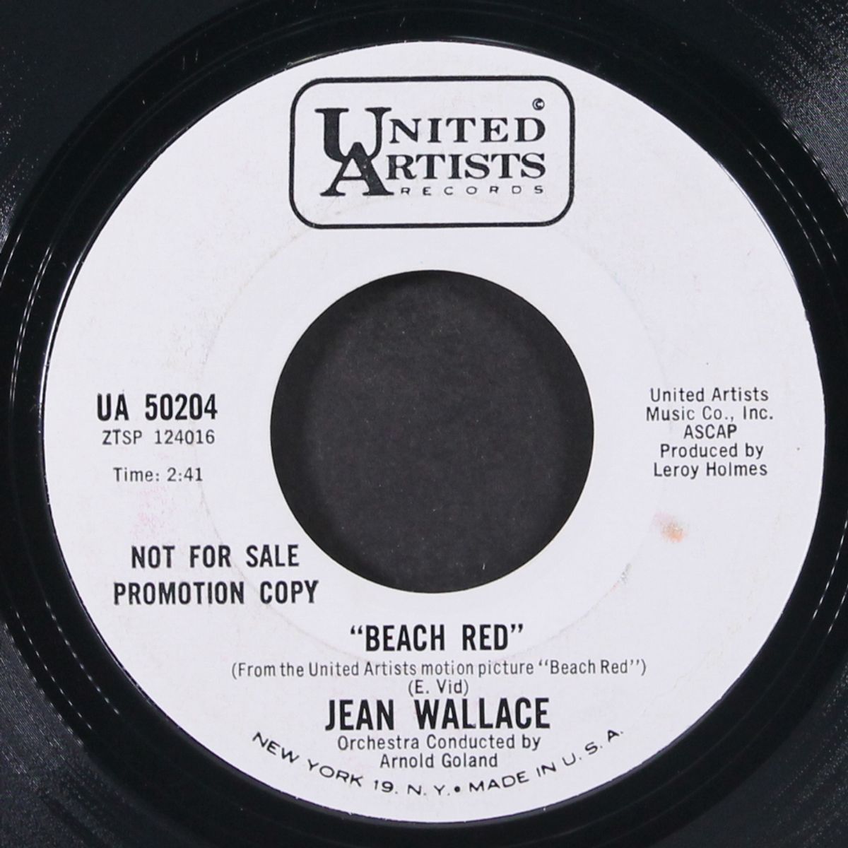 beach red / till you're home with me by JEAN WALLACE