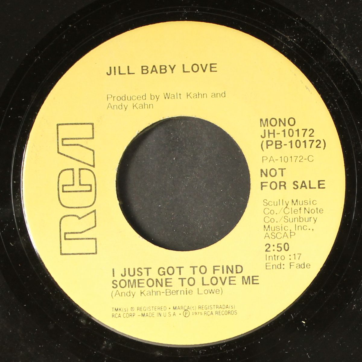 i just got to find someone to love me / mono by JILL BABY LOVE