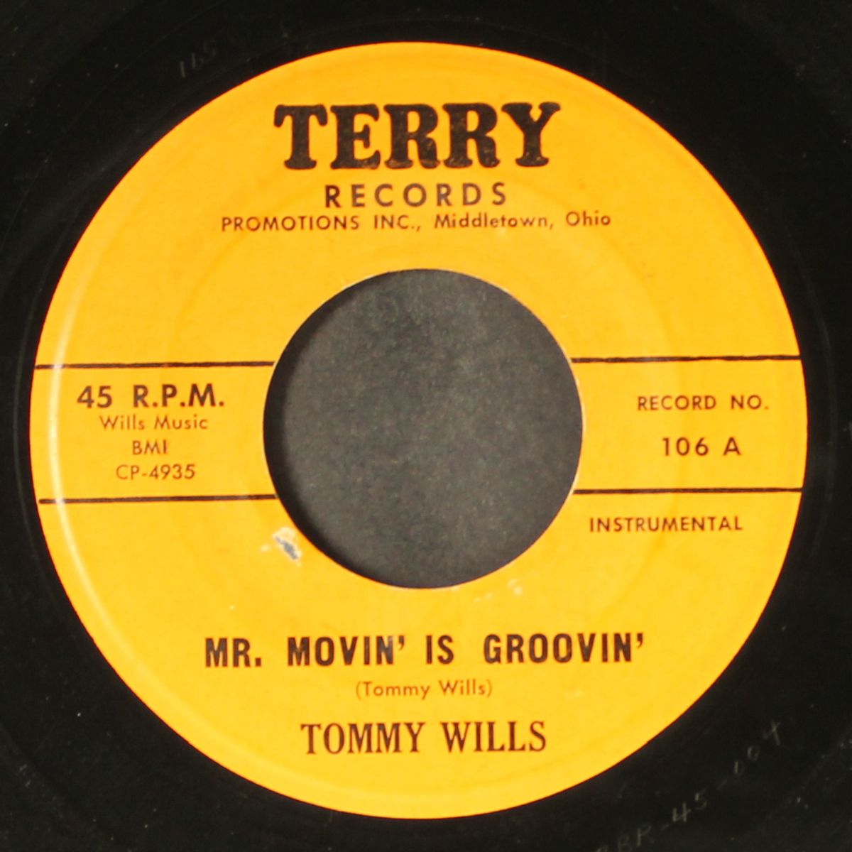 mr. movin' is groovin' / 3rd man theme "rock" by TOMMY WILLS