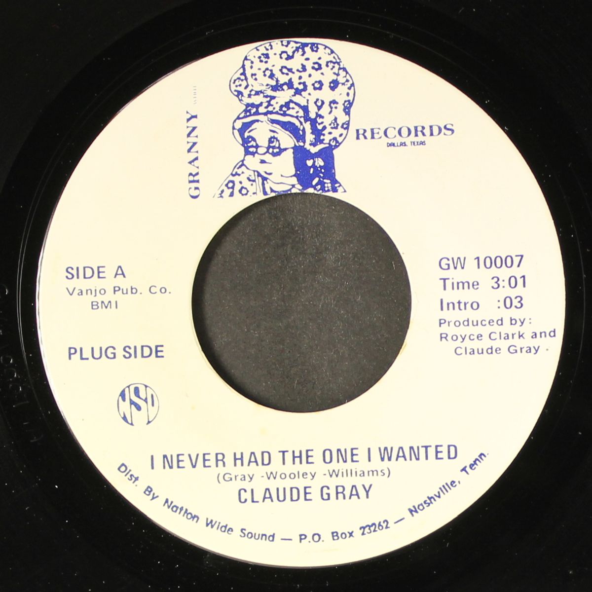 i never had the one i wanted / late cup of coffee by CLAUDE GRAY