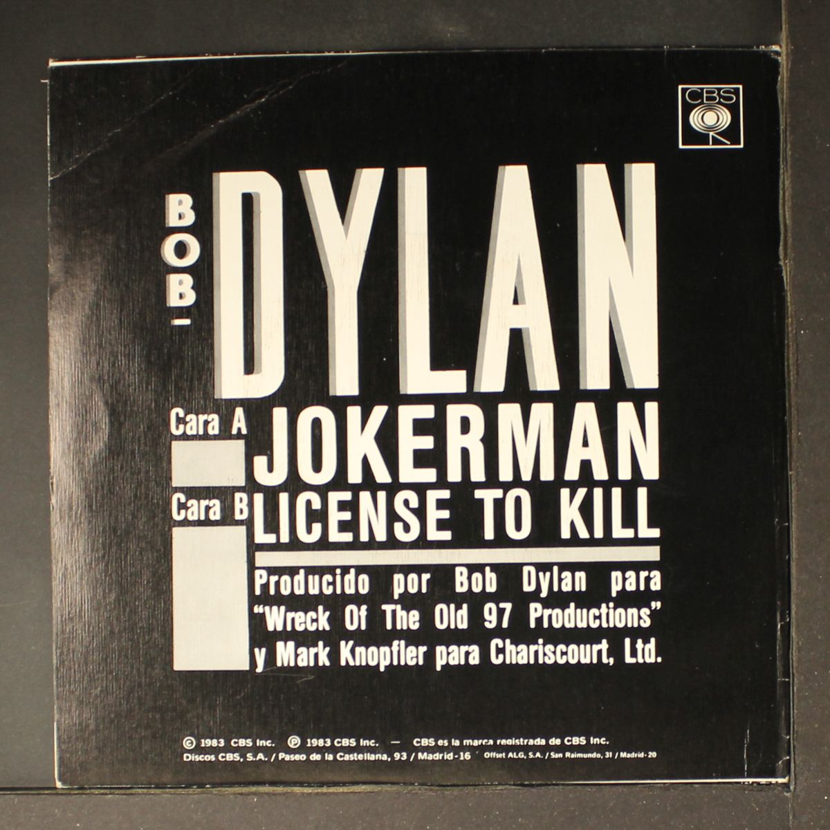 jokerman / license to kill by BOB DYLAN