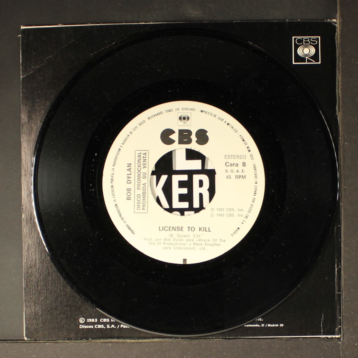 jokerman / license to kill by BOB DYLAN