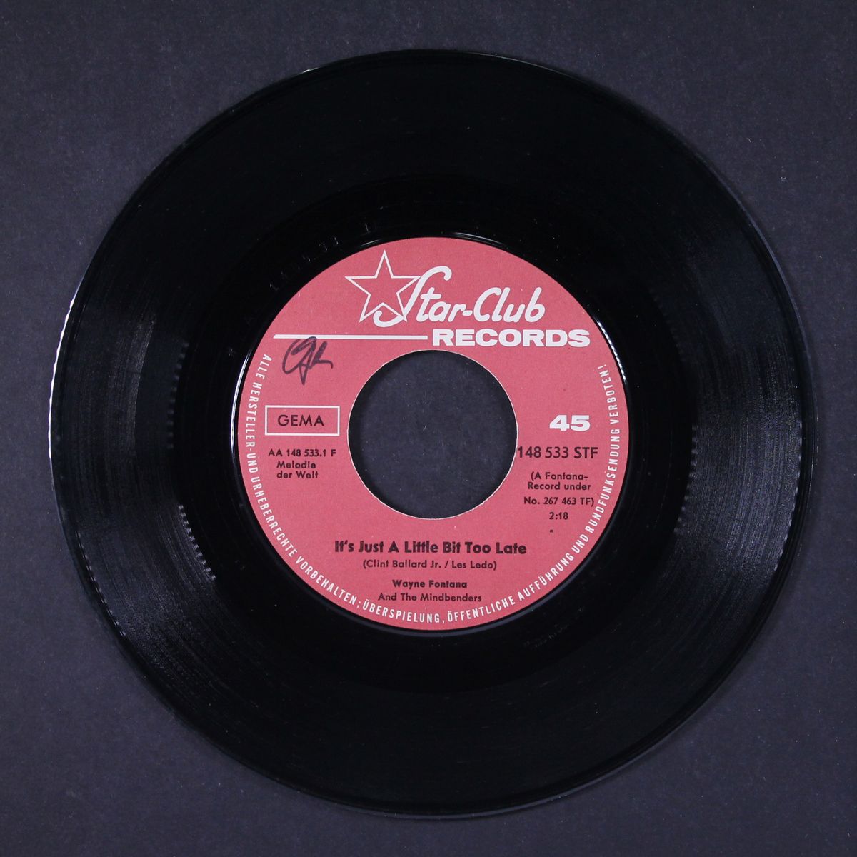 it's just a little bit too late / long time comin' by WAYNE FONTANA & MINDBENDERS