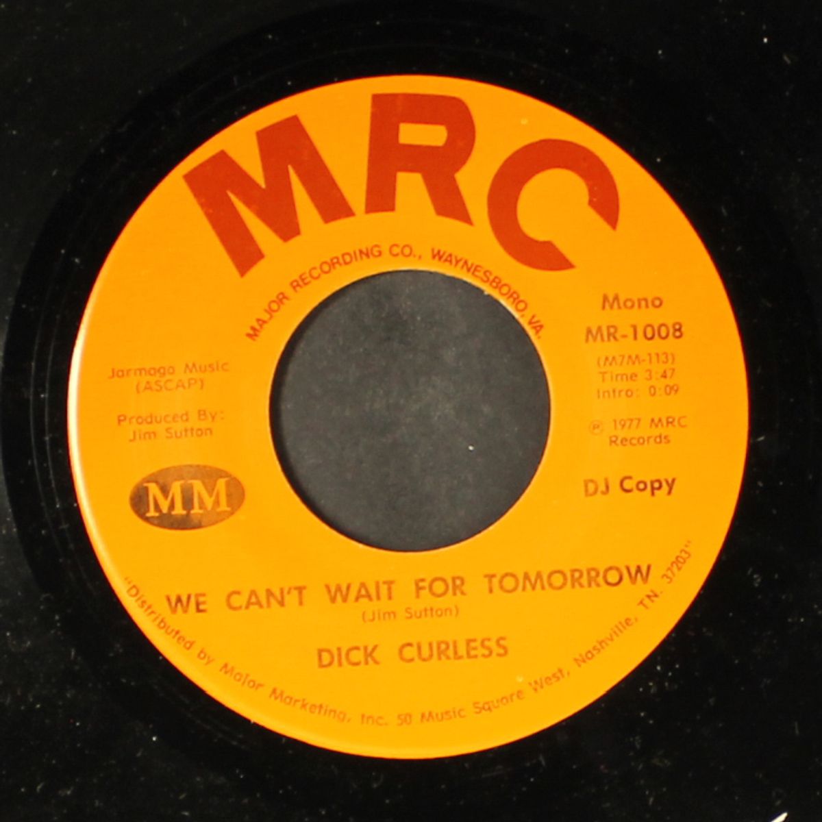 we can't wait for tomorrow / mono by DICK CURLESS