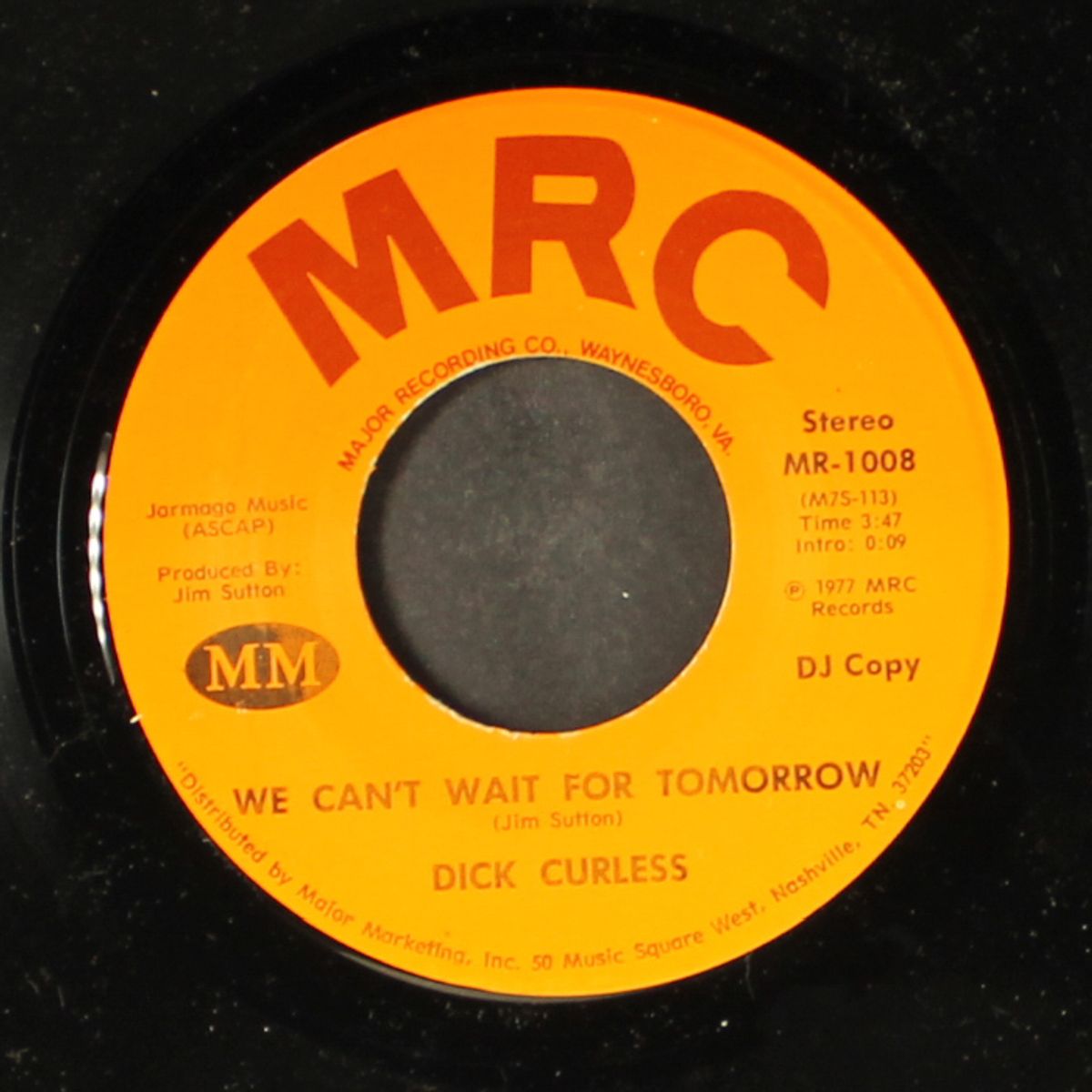 we can't wait for tomorrow / mono by DICK CURLESS