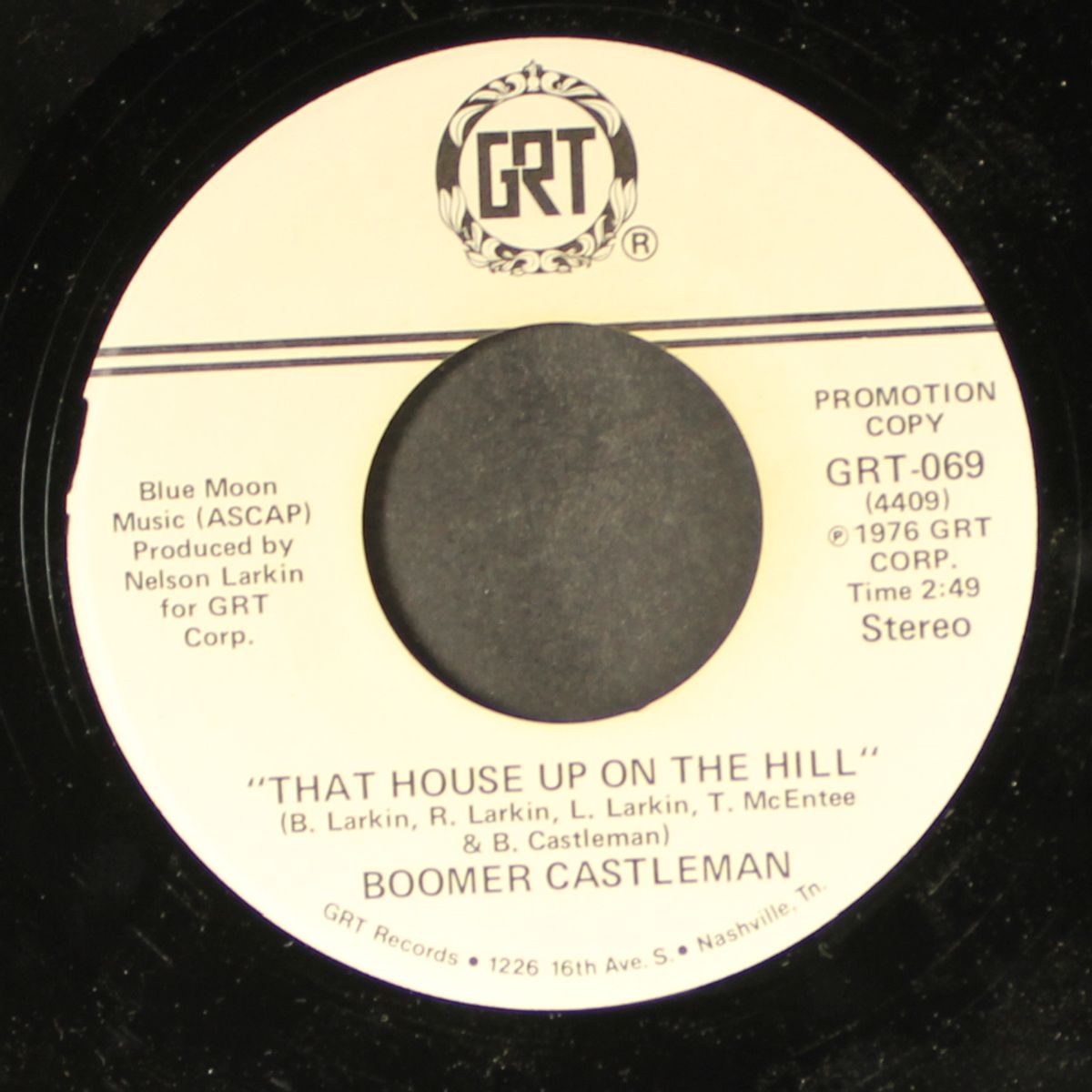 that house up on the hill / same by BOOMER CASTLEMAN