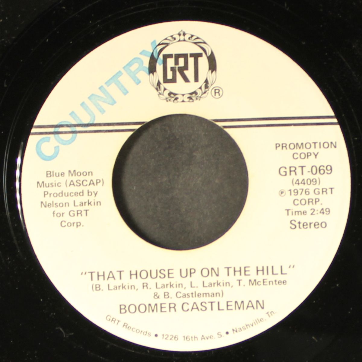 that house up on the hill / same by BOOMER CASTLEMAN