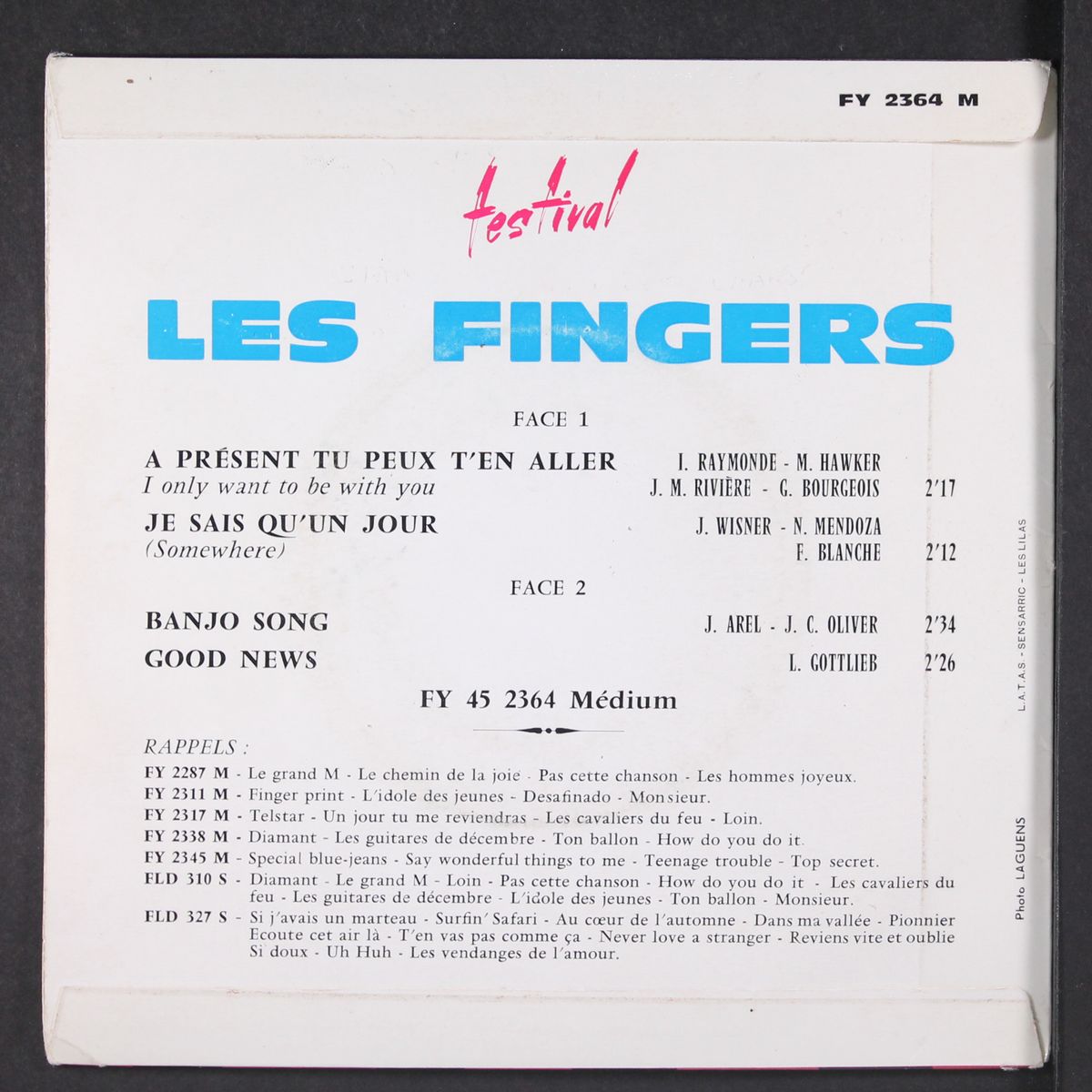 le grand m.... / pas cette chanson by LES FINGERS