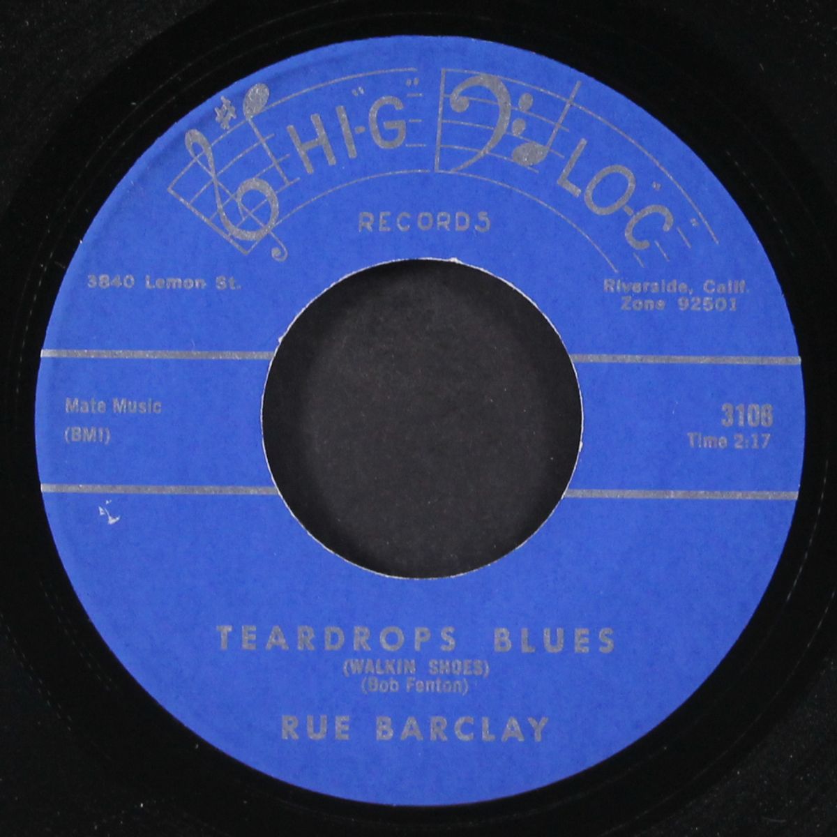 teardrops blues / nothin hot in the pot by RUE BARCLAY