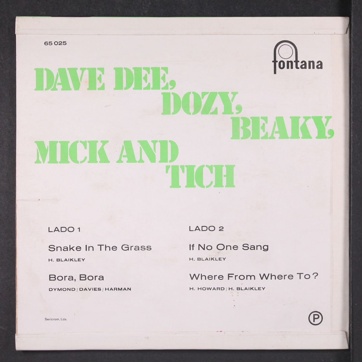 snake in the grass + 3 by DAVE DEE, DOZY, BEAKY, MICK & TICH