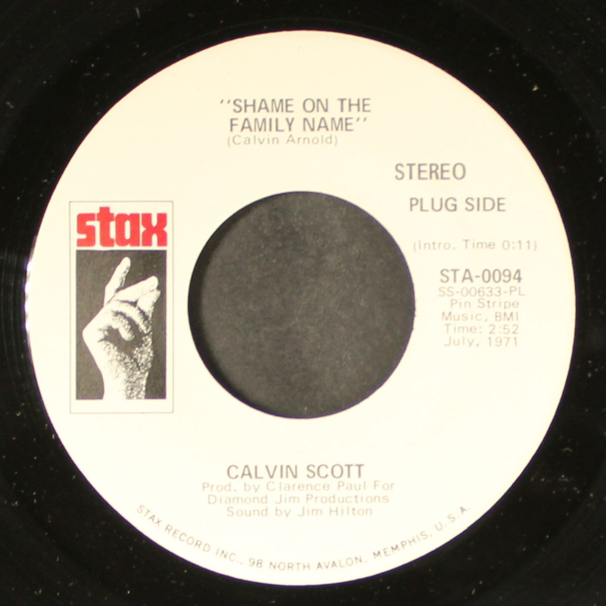 shame on the family name / mono by CALVIN SCOTT